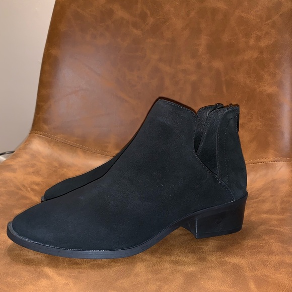 laramie suede cutout ankle boot